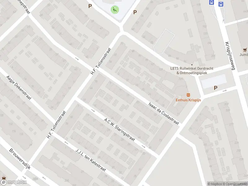 Ambulance met grote spoed naar de Isaac da Costastraat in Dordrecht