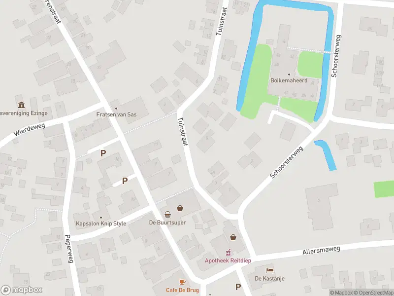 Brandweer met grote spoed naar de Tuinstraat in Ezinge vanwege waarnemen gaslucht