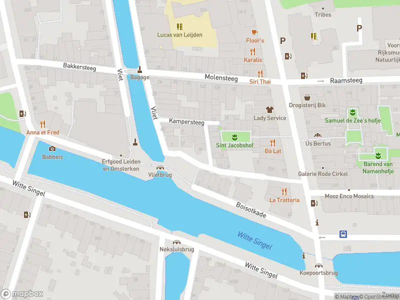 Ambulance met grote spoed naar de Boisotkade in Leiden