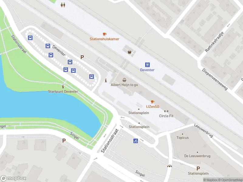 Brandweer met gepaste spoed naar de Stationsplein in Deventer