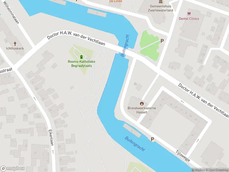 Brandweer met gepaste spoed naar de Prinsengracht in Hasselt