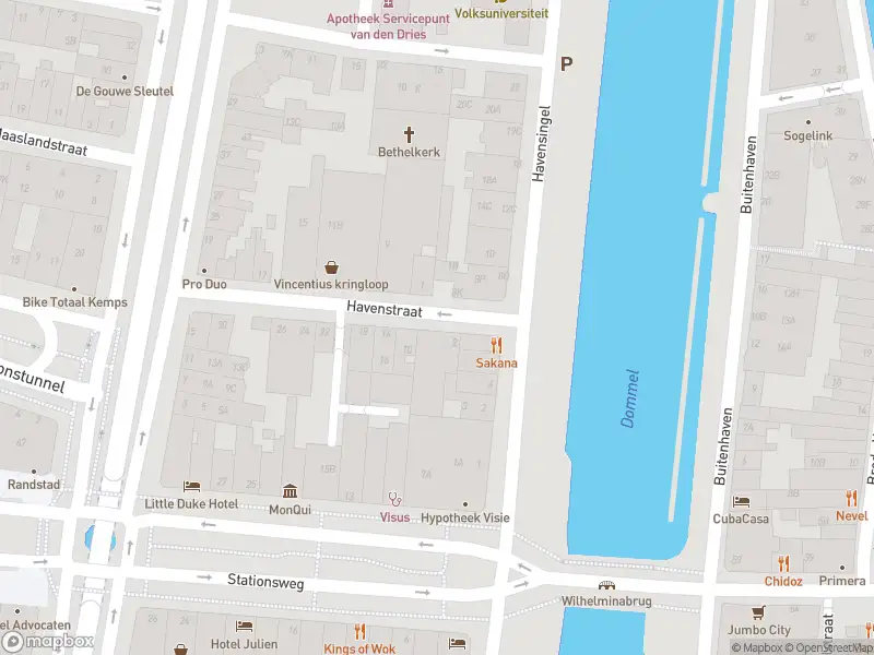 Politie naar de Havenstraat in 's-Hertogenbosch vanwege ongeval met letsel