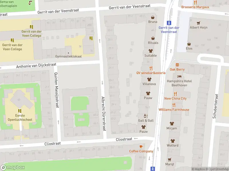 Ambulance met grote spoed naar de Apollolaan in Amsterdam