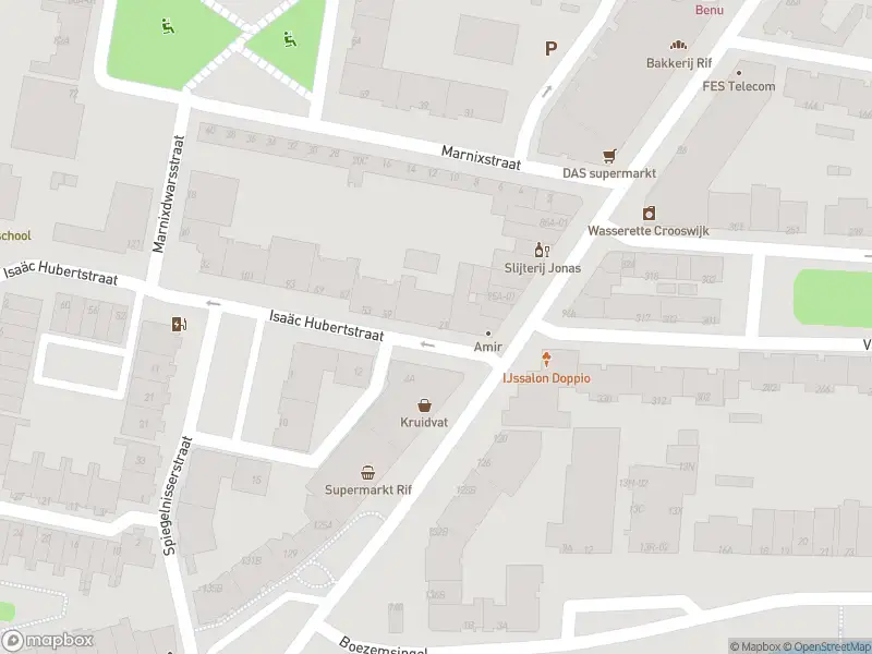 Ambulance met grote spoed naar de Isaäc Hubertstraat in Rotterdam
