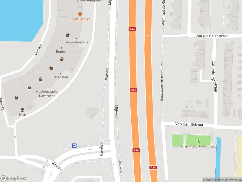 Ambulance met grote spoed naar de Mijlweg in Dordrecht