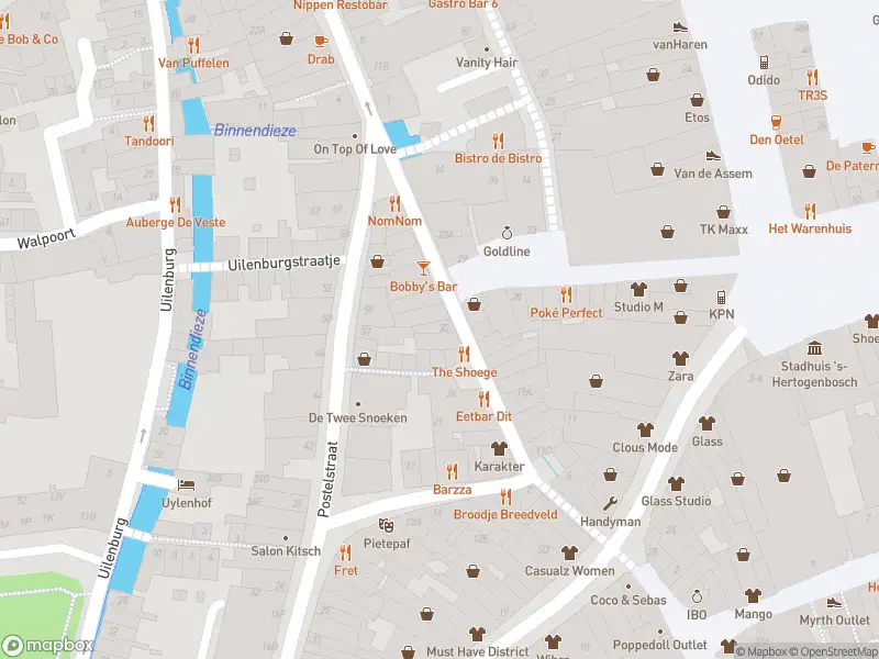 Brandweer met grote spoed naar de Brede Haven in 's-Hertogenbosch vanwege waarnemen gaslucht