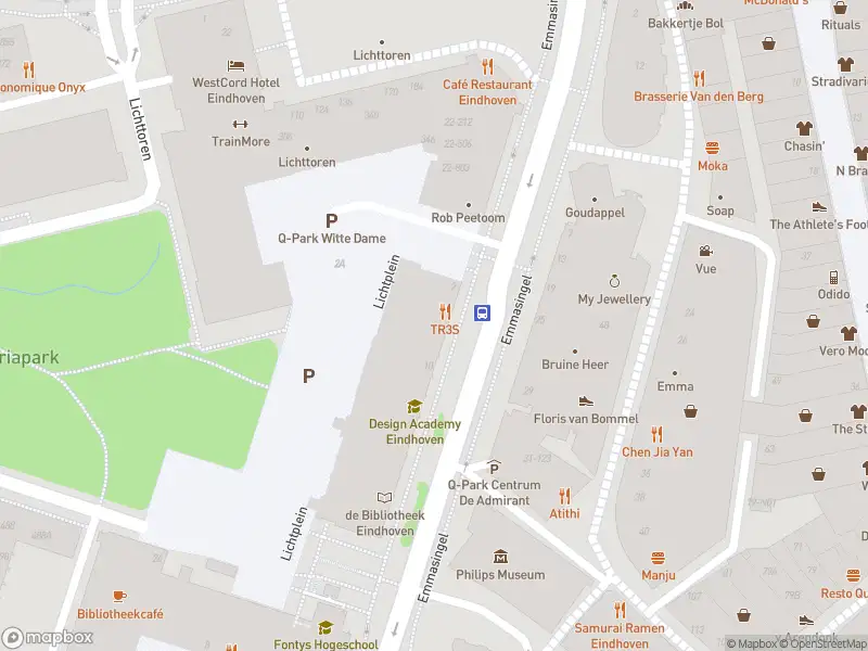 Brandweer met gepaste spoed naar de Emmasingel in Eindhoven