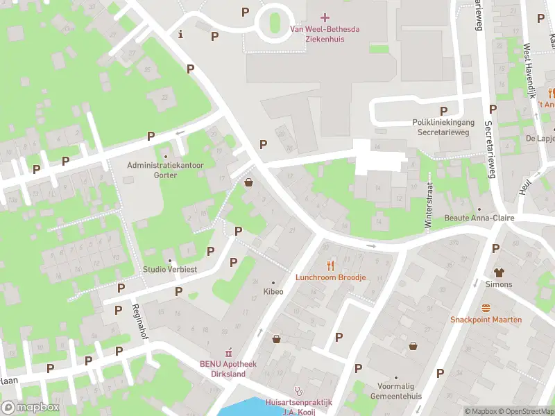 Besteld ambulance vervoer naar de Stationsweg in Dirksland