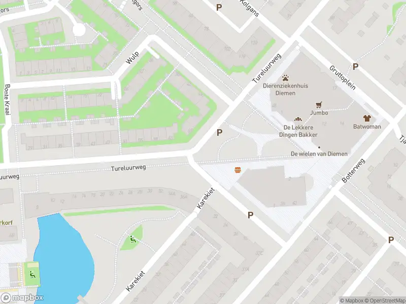 Besteld ambulance vervoer naar de Botterweg in Diemen