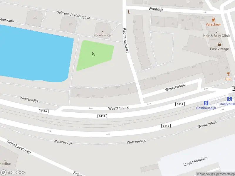 Ambulance met grote spoed naar de Westzeedijk in Rotterdam