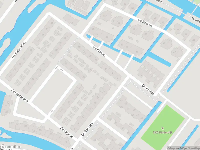 Ambulance met grote spoed naar de De Boezem in Alblasserdam