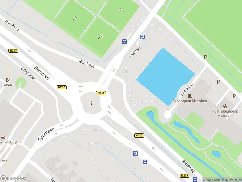 Politie naar de Sportlaan in Maasdam vanwege ongeval met letsel