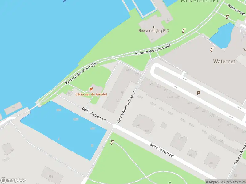 Brandweer met gepaste spoed naar de Eerste Amstelvlietpad in Amsterdam