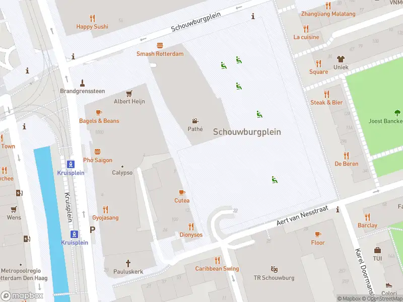 Politie naar de Schouwburgplein in Rotterdam vanwege steekincident