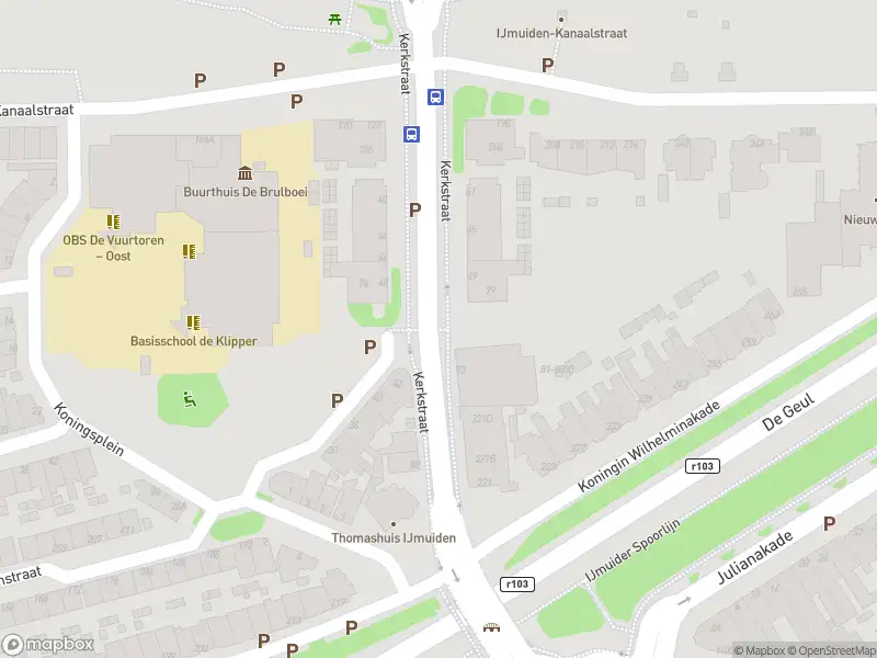 Ambulance naar de Kerkstraat in IJmuiden vanwege ongeval met letsel