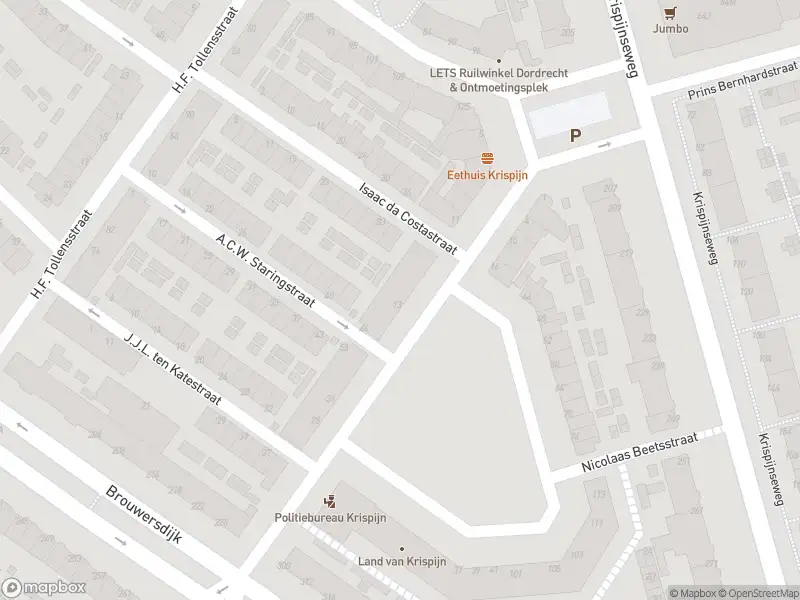 Ambulance met grote spoed naar de P.A. de Genestetstraat in Dordrecht