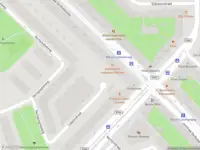 Ambulance met gepaste spoed naar de Lippijnstraat in Amsterdam