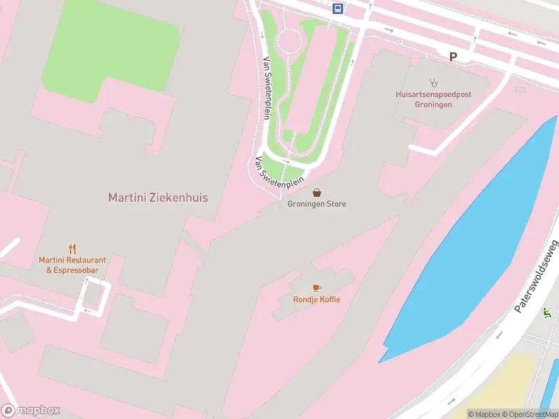 Brandweer naar de Van Swietenplein in Groningen vanwege afgaan automatisch brandalarm