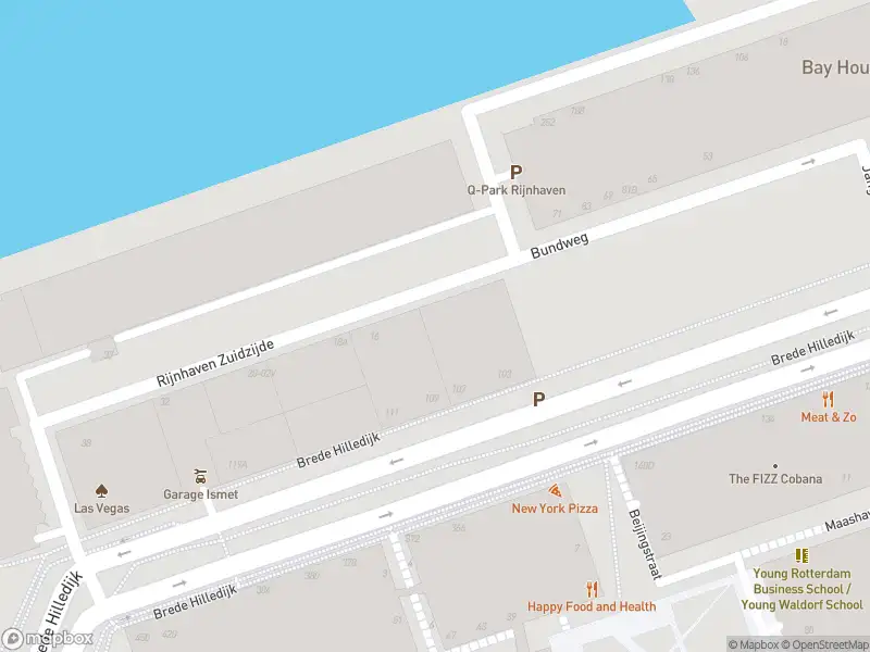 Politie naar de Rijnhaven Z.z. in Rotterdam vanwege ongeval met letsel