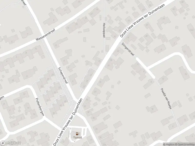 Brandweer met gepaste spoed naar de O Lv Vrouw ter Duinenlaan in Ossendrecht vanwege stormschade