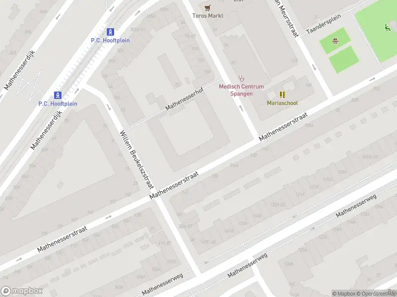 Ambulance met grote spoed naar de Mathenesserhof in Rotterdam
