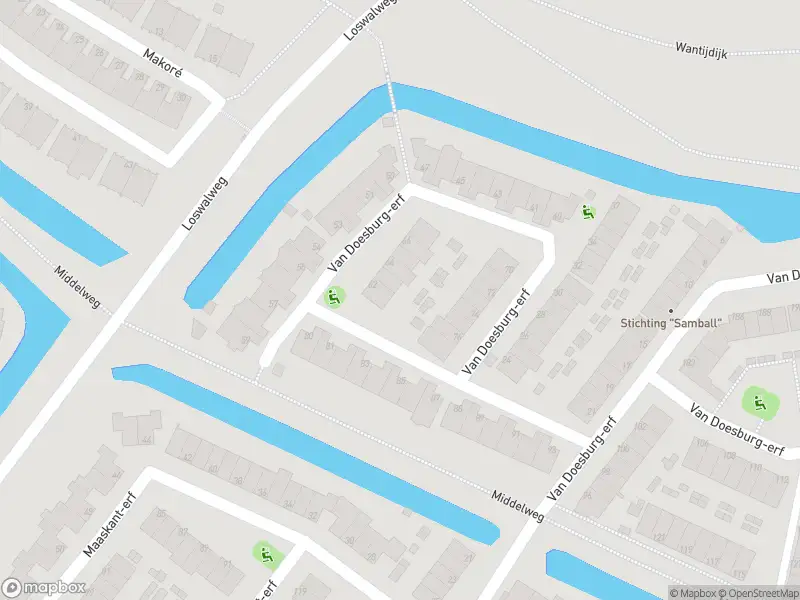 Ambulance naar de Van Doesburg-erf in Dordrecht