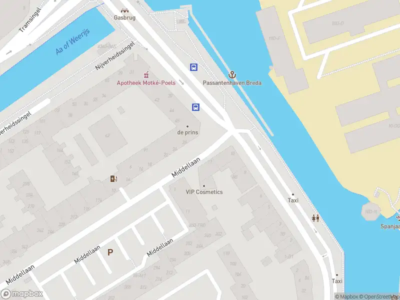 Politie met grote spoed naar de Nieuwe Prinsenkade in Breda vanwege letsel