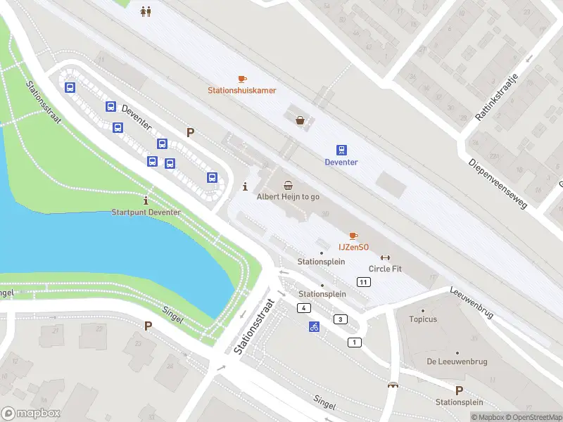 Brandweer met gepaste spoed naar de Stationsplein in Deventer
