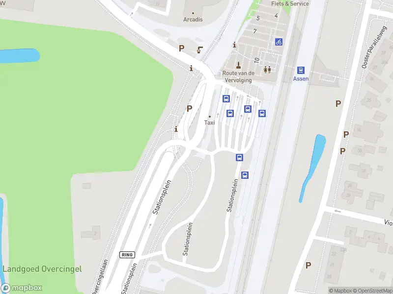 Brandweer met grote spoed naar de Stationsplein in Assen