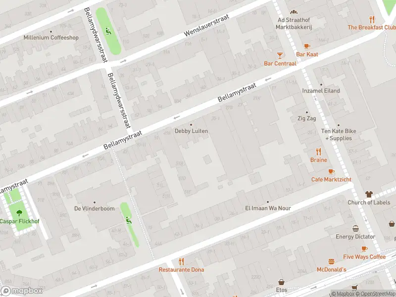 Brandweer met gepaste spoed naar de Bellamystraat in Amsterdam vanwege afhijsen patient