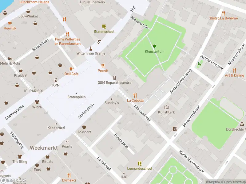 Overlastmelding Nieuwstraat in Dordrecht