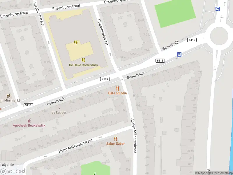 Ambulance met gepaste spoed naar de Beukelsdijk in Rotterdam