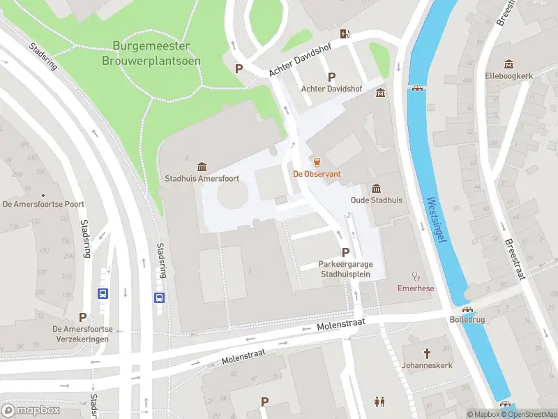 Brandweer met gepaste spoed naar de Stadhuisplein in Amersfoort