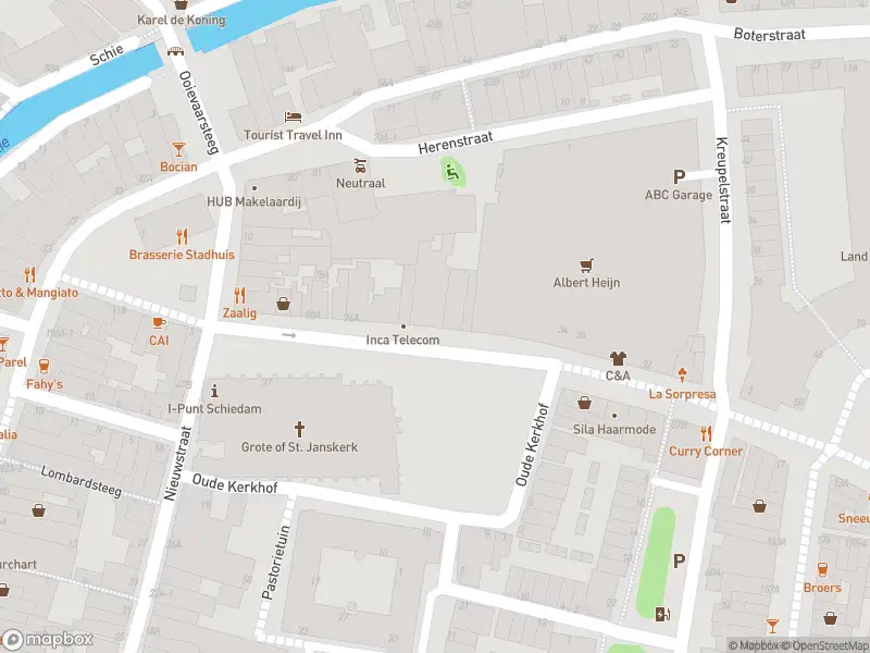 Traumahelikopter naar de Lange Kerkstraat in Schiedam