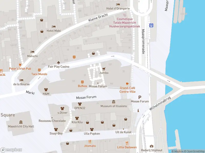 Brandweer met gepaste spoed naar de Laag Mosae Forum in Maastricht