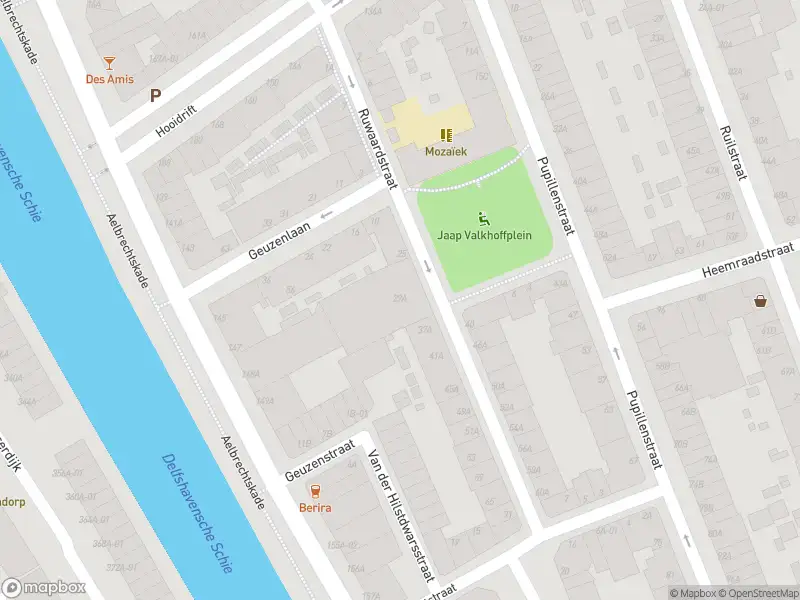 Ambulance met gepaste spoed naar de Ruwaardstraat in Rotterdam