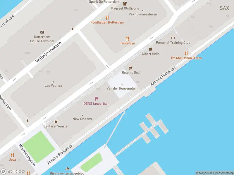 Ambulance met gepaste spoed naar de Van der Hoevenplein in Rotterdam