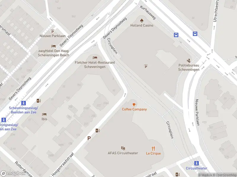 Ambulance met gepaste spoed naar de Circusplein in 's-Gravenhage