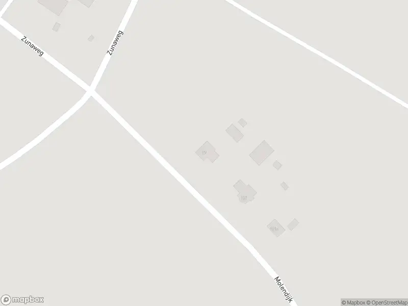 Politie naar de Molendijk in Zuna vanwege aanrijding met letsel